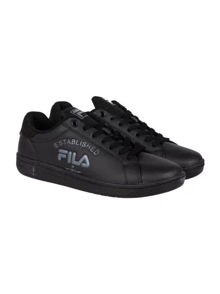 Sneakersy Fila skórzane z logo czarne