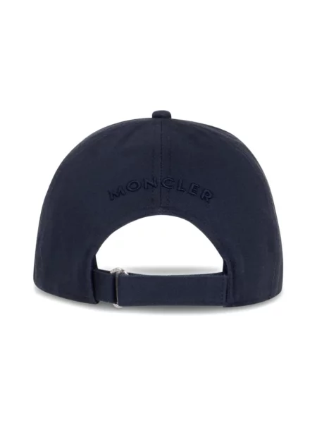 Czapka z daszkiem Moncler niebieska