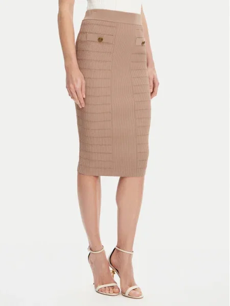 Guess Fustă tip creion maro