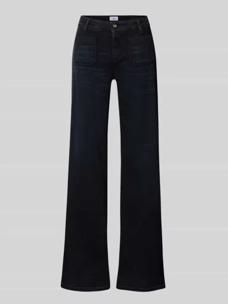 Jeansy Bootcut z mieszanka bawełny model AMARA' Cambio czarne