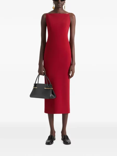 Rochie midi Givenchy din crep roșu