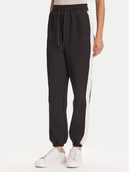 Guess Долнище анцуг черен