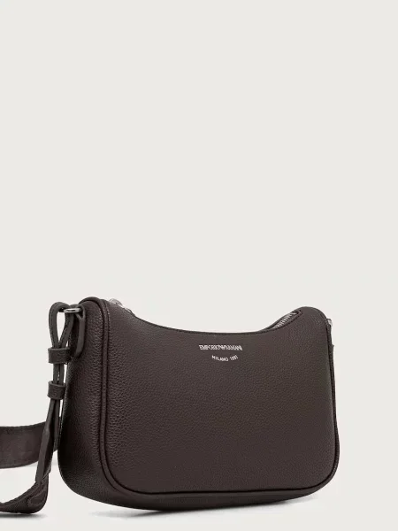 Geanta crossbody Emporio Armani maro
