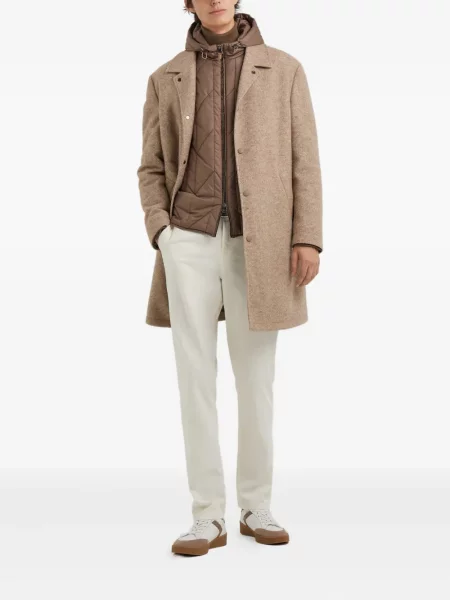 Palton Canali cu glugă