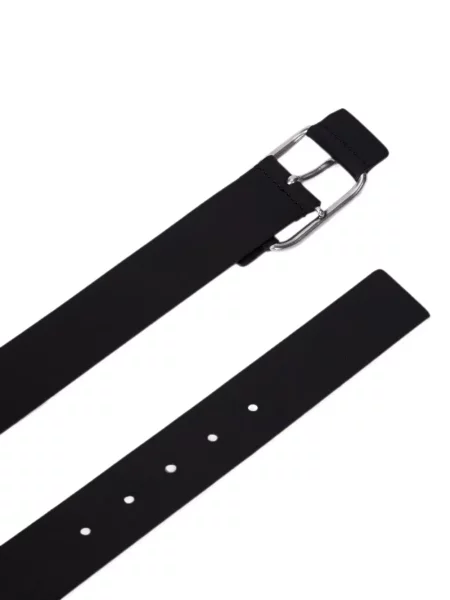 Cu centură curea Karl Lagerfeld Jeans din piele negru