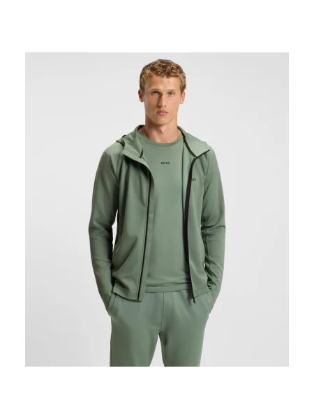Bluza z kapturem BOSS Sicon Active Full Zip XS zielona