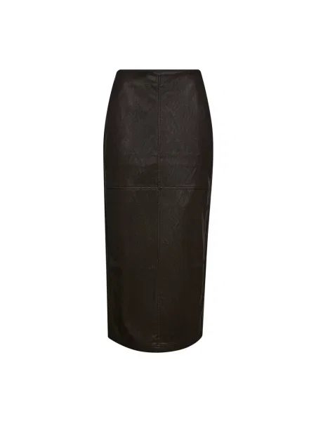 Spódnica midi Co'couture do kolan brązowa