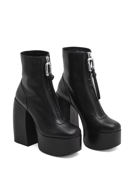 Cizme scurte Marc Jacobs cu platformă negru
