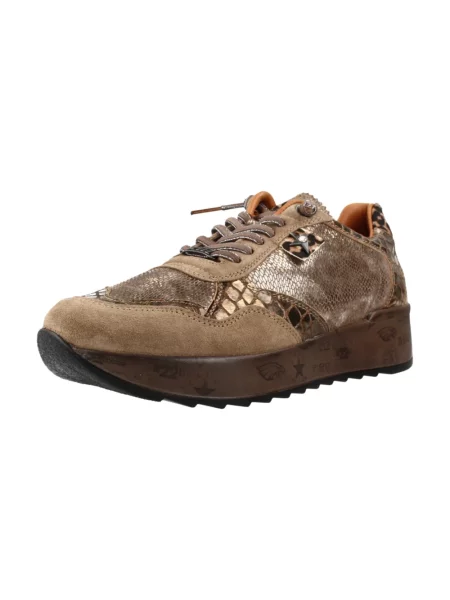 Sneakersy Cetti skórzane brązowe