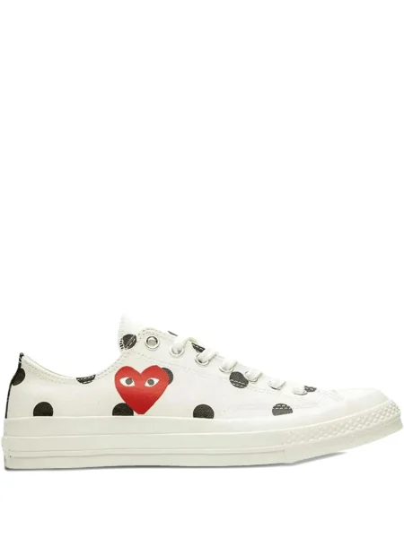 Sneakerși Comme Des Garcons Play cu buline alb