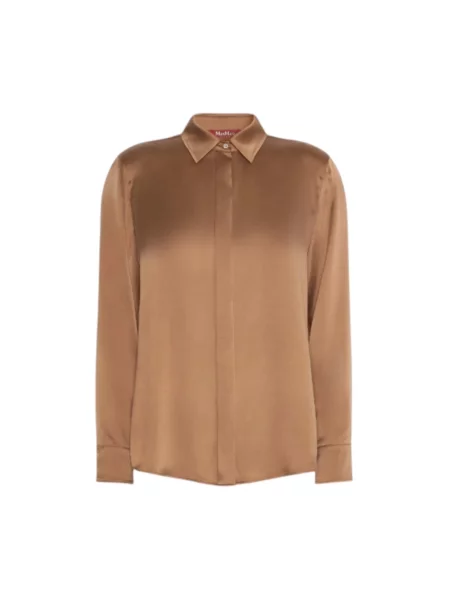 Koszula Max Mara Studio brązowa