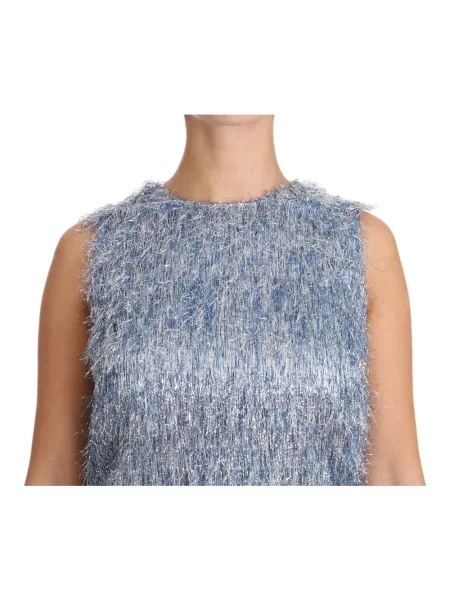 Sukienka mini Dolce And Gabbana biznesowa niebieska