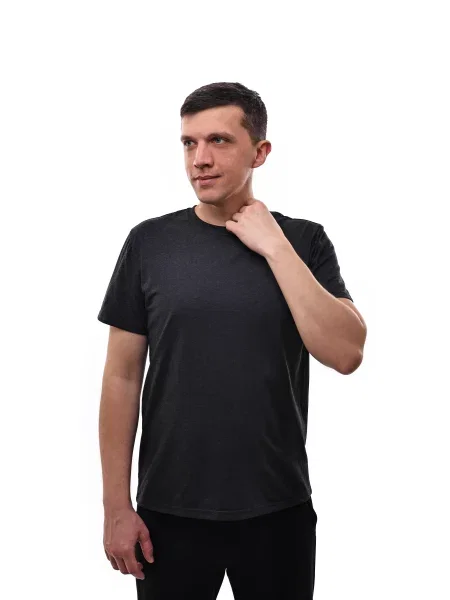 Футболка LUMO темно-сірий віскоза/поліестер сіра