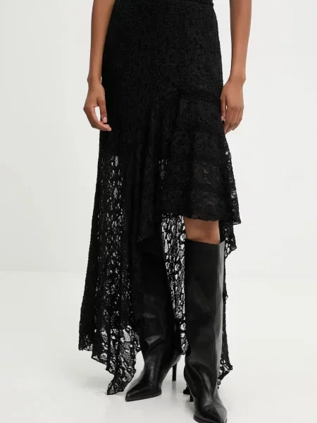 Answear.LAB spódnica midi rozkloszowana czarny