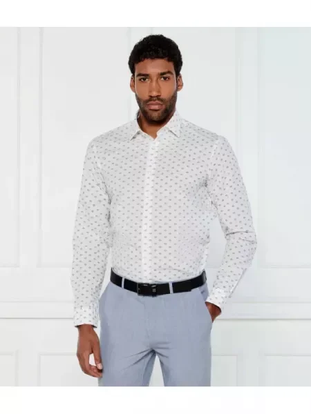 HUGO Ing Valerio | Modern fit len hozzáadásával fehér
