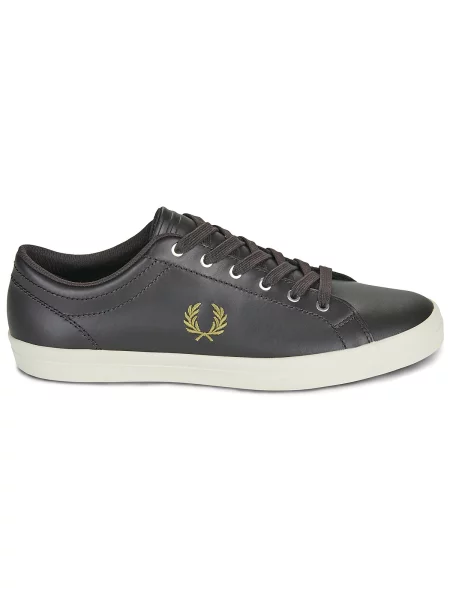 Kožené tenisky Fred Perry hnedá