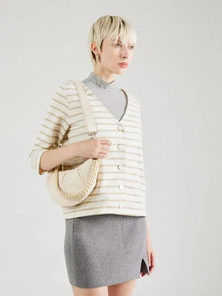 VERO MODA Geacă tricotată / auriu bej