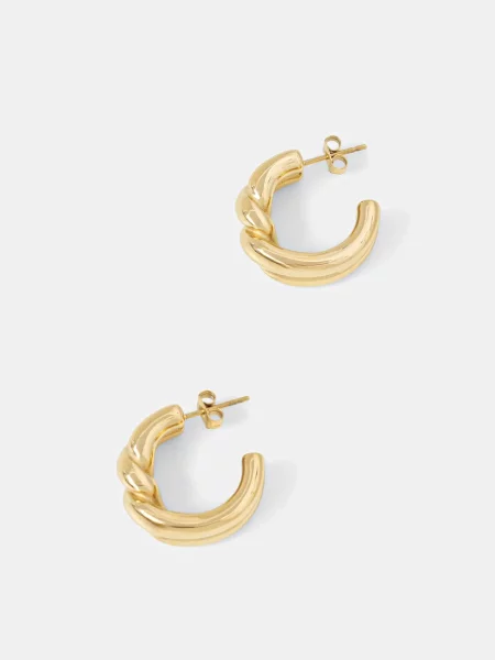 Pozlačeni uhani EDBLAD Twist zlata