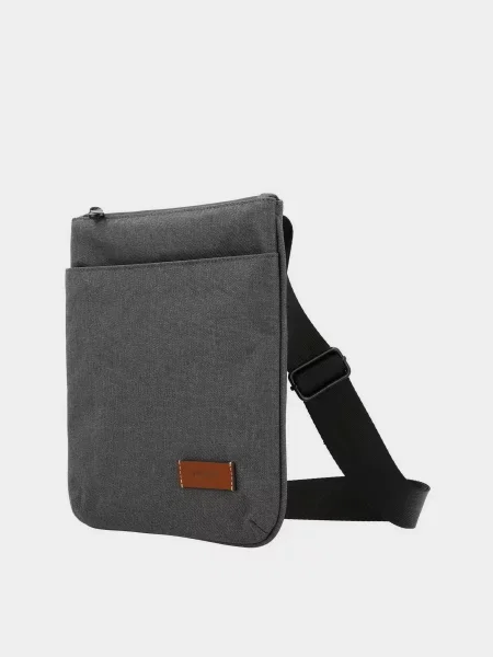 Переработанный сумка через плечо Picard серая