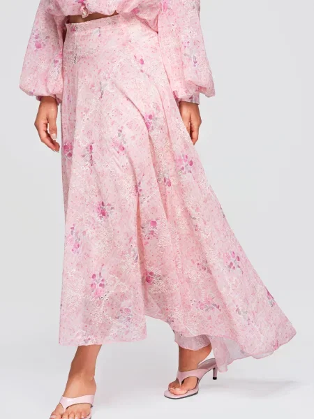 Fusta maxi Ombre alb