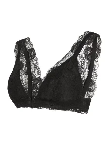 MAMALICIOUS Nedrček za doječe mamice Senia' črna