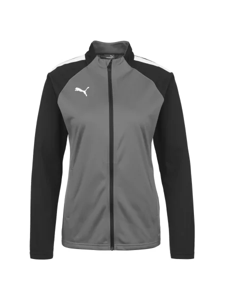 PUMA Jakna za trening TeamLiga antracit / srebrno-siva bela