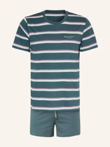 Marc O'polo Krátké Pyžamo / růžová / tmavě modrá