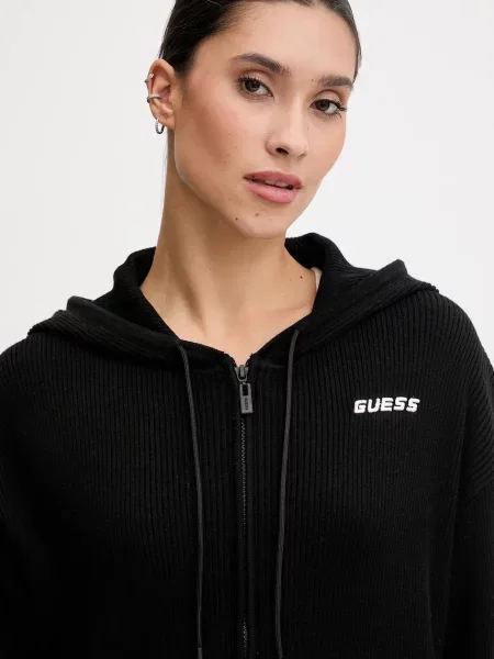 Однотонный свитер Guess с капюшоном черный