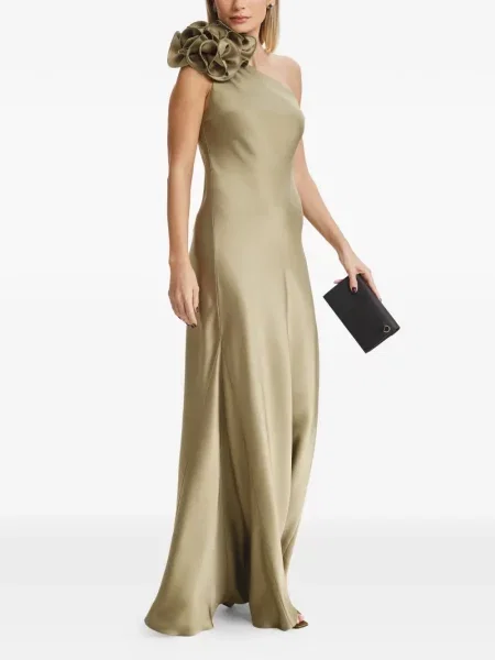Rochie Il Volo cu model floral cu un umăr gol de costum