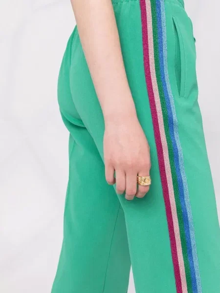Pantaloni Zadig&voltaire cu dungi verde