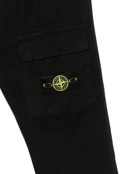 Spodnie cargo dziecięce Stone Island czarne