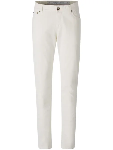 Pantaloni Richard J. Brown cu 5 buzunare alb