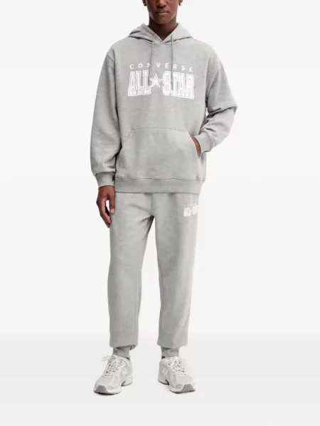 Decupat hanorac cu fermoar Converse clasic cu tepi albastru