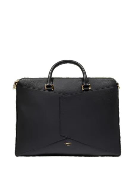 Geanta de piele Lancel din piele negru