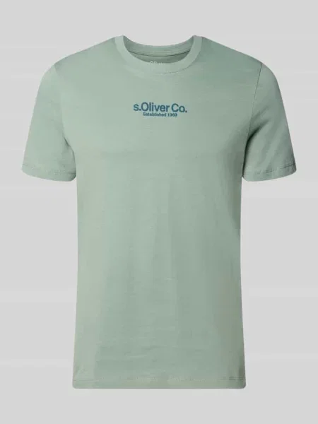 T-shirt o kroju regular fit z czystej bawełny S.oliver Red Label