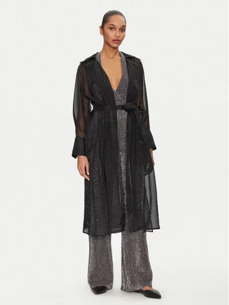 LOLA CASADEMUNT Тренч черен