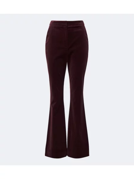 Pantaloni Veronica Beard de catifea evazate