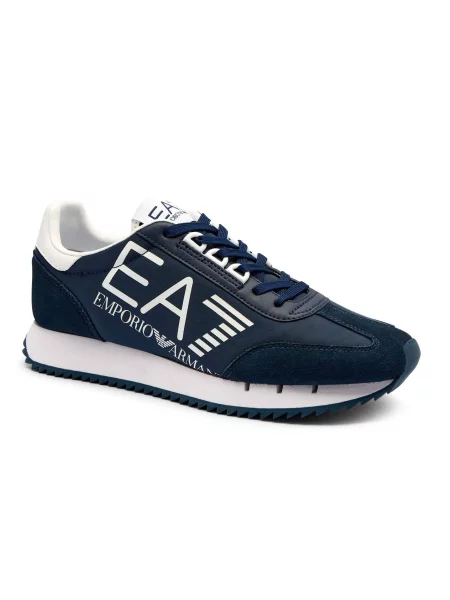 Sneakers cu adaos de piele