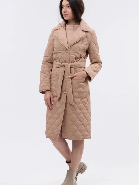 CAT ORANGE Пальто з утеплювачем Пух бежевий