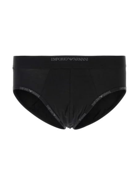 Majtki Emporio Armani z logo czarne
