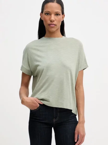 Marc O'Polo T-shirt z bawełną zielona