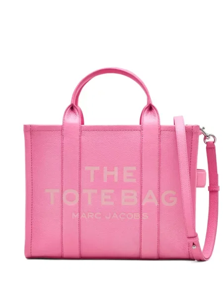 Geantă shopper Marc Jacobs din piele roz