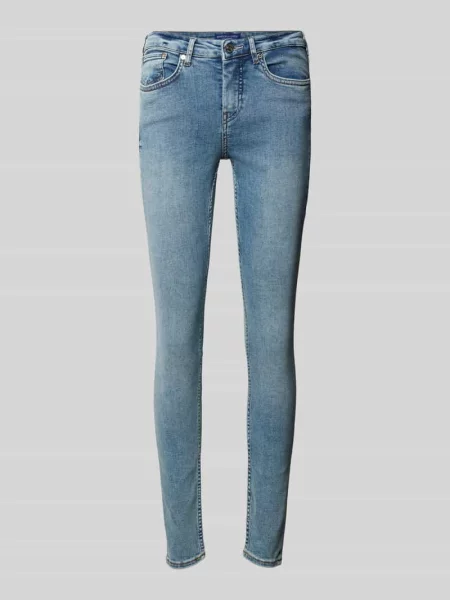 Jeansy o kroju skinny fit z efektem znoszenia model ‘LA BOHEMIENNE’ Scotch & Soda niebieskie