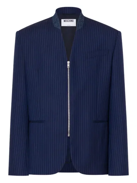 Pruhované sako Moschino modré