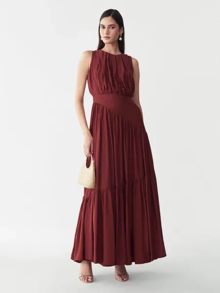 BWLDR Rochie bordeaux roșu