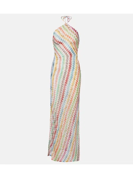 Rochie maxi Missoni cu gât halter