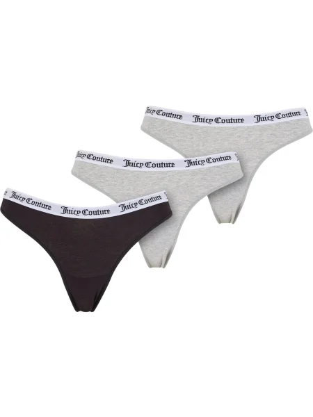 Juicy Couture Tanga Dana šedý melír / černá bílá