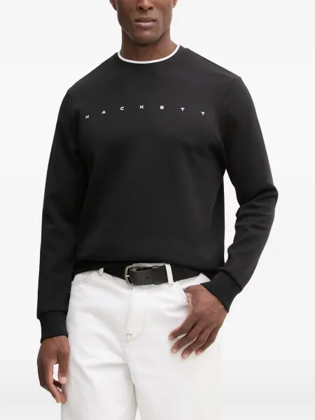 Hanorac Hackett London cu imagine negru