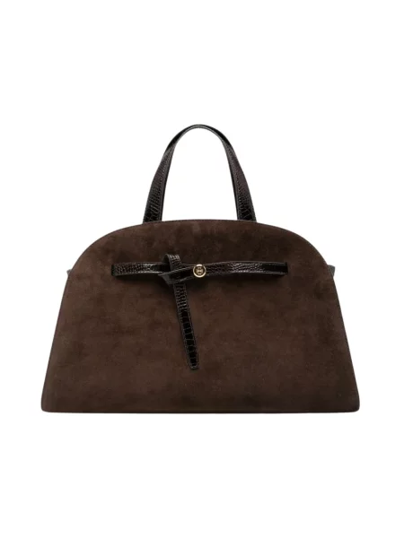 Torebka Tory Burch zamszowa brązowa