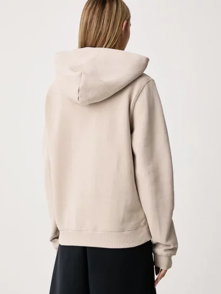 Nike Sportswear bluza z kapturem z bawełną Studio Fleece beżowa